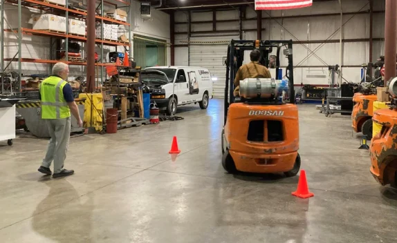 Forklift training